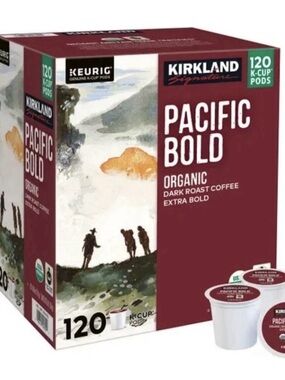 Kirkland Signature Pacific Bold Organic Dark Roast K-Cup Pods
